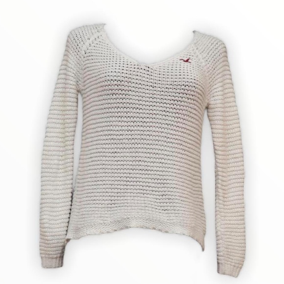 Hollister Sweaters - Hollister: Knitted White Sweater